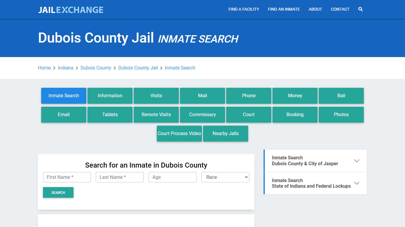 Dubois County Jail, IN Inmate Search: Roster & Mugshots - Jail Exchange